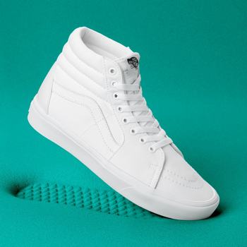 Férfi Vans Classic Comfycush Sk8-Hi Magasszárú Cipő VA9485321 Fehér